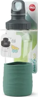 EMSA N3101100 DRINK2GO GLAS Trinkflasche 0,5 L Petrol - 100 % dicht auch bei kohlensäurehaltigen Getränken