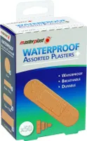 Verschiedene wasserfeste Pflaster von Masterplast, 50 Stück