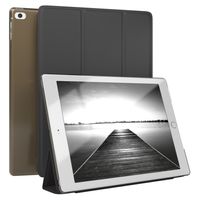 EAZY CASE Smartcase Tablet Hülle kompatibel mit Apple iPad 5 / 6 (2017/2018) / Air 1 / Air 2 mit Standfunktion, Schutzhülle, Tablet Hülle, Tablet Klapphülle aus Kunstleder, Schwarz