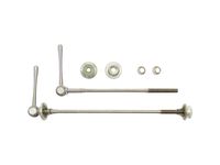 POP-Products MTB Titan Schnellspanner (Set) // 5x100/135 mm silber (41 g), Ausführung:Silber