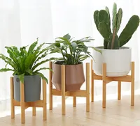 Blumenständer, Blumenhocker, Bambus-Pflanzenständer, Blumenregal, Blumentreppe, Pflanzenregal, Pflanzentreppe, Blumenbank, Präsentationsregal