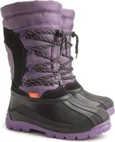 Winterschuhe Mädchen Kinder Demar Schneestiefel Kinderstiefel Wolle Winterstiefel warm gefüttert Snow Boots Schnellschnürung 27\28