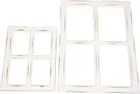 Dekofenster Shabby 2er Set Wohndekoration Deko Tischdeko Wanddeko