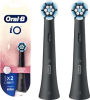 ORIGINAL ELEKTRISCHER ZAHNBÜRSTENKOPF FÜR ORAL-B iO GENTLE CARE SCHWARZER  2 Stück