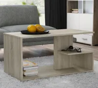 Couchtisch Sonoma, Beistelltisch Loft Design, kratzfeste Oberfläche, Wohnzimmer Couch Tisch Beistell 91x51x40 cm (LxBxH)
