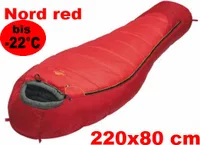 Mumienschlafsack Nord-Red  220 x 80 cm