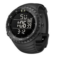 Herren Digitaluhr SENORS Sportuhr Outdoor Wasserdichte Digitaluhren LED Elektronische Leuchtende Armbanduhr mit Stoppuhr Alarm