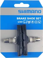 Brzdové doštičky Shimano S70T V-Brake pre hliníkové ráfiky, 70 mm, optimalizované pre suché podmienky, kompatibilné s Deore XT, LX, Alivio, tiché, odolné