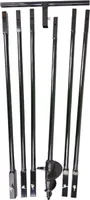 Brunnenbohrer Set Stahl 6m 125mm - Rammbrunnen Bohrer Dreibock Bohrgerät Brunnenbau