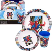 Spiderman Marvel Geschirr Kunststoffset für Kinder