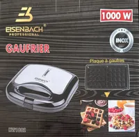 Eisenbach Waffeleisen 1000Watt Waffelmaker Belgisch Waffeln Waffelautomat Antihaft