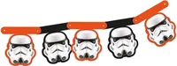 Star Wars - Fahne, Pappe, Helm SG30500 (Einheitsgröße) (Weiß/Orange/Schwarz)