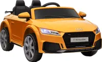 HOMCOM Kinder Elektroauto 12V Kinderauto mit 2,4G Fernbedienung, Musik, Hupe, Elektrofahrzeug mit LED-Leuchte, USB/MP3-Anschluss, Rückwärtsfunktion, für Kinder 3-5 Jahre, Gelb