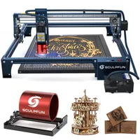 SCULPFUN S30 PRO Kit(S30 PRO+Automatisch gesteuerte Luftunterstützung+400mm*400mm Honeycomb Wabentisch+SCULPFUN Rotary Roller)