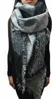 Worldclassca XXL DAMEN WINTER SCHAL DICK STRICKSCHAL KARO HALSTUCH SCARF PONCHO CAPE WARM NEU WINTERSCHAL HERBSTSCHAL DECKENSCHAL WEICH KAROSCHAL