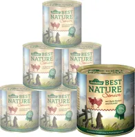 Dehner Best Nature Hundefutter, Nassfutter, für ältere Hunde, Lamm / Geflügel / Haferflocken, 6 x 800 g Dose (4.8 kg)