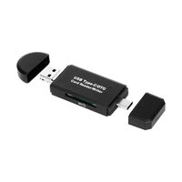 Hochgeschwindigkeits-USB-Micro-USB-Kartenleser Typ C / OTG TF SD-Kartenschreiber 3-in-1-OTG-Kartenleser fuer PC-Smartphones