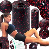 4 in 1 Massageset, 2 Faszienrollen, Faszienball, Massage-Duoball