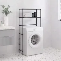 vidaXL Stojan na pračku 2 police černý 69x28x143 cm žehlička