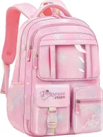 Schulrucksack,Kinderrucksack Mädchen,Schulranzen,Schulranzen mit Großer Kapazität, Schulranzen Mädchen,Leichte und Wasserdichte Nylon Schultasche