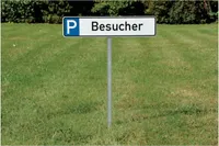 Dreifke® Erdspieß mit Grundplatte für Parkplatzkennzeichen, 750mm, Stahl, 1 Stk.