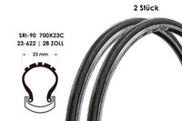 2 Stück 28 Zoll Fahrrad Rennrad Falt Reifen 23-622 Mantel Decke Race Folding Tire