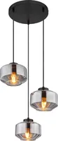 Globo Lighting Hängeleuchte Metall schwarz matt, 4x E27