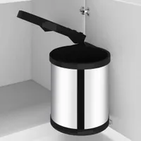 The Living Store Nerezový vestavný koš na kuchyňský odpad 12 l