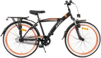 AMIGO Kinderfahrräder Jungen Roady 24 Zoll 38,5 cm Jungen Rücktrittbremse Schwarz/Orange