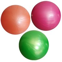 3 Stück Mini-Übungsbälle, kleine Pilates-Bälle für Yoga, Fitness, Gleichgewichtstraining, Physiotherapie, Pink + Orange + Grün