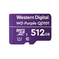 Western Digital WD Purple SC QD101, 512 GB, MicroSDXC, Klasse 10, Class 1 (U1), Violett