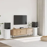 vidaXL Stojak na głośniki 2 szt. Biały 30x30x60 cm Materiał drewnopochodny