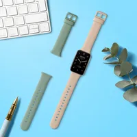 kwmobile 2x Sportarmband kompatibel mit Xiaomi Mi Band 7 Pro Armband - Fitnesstracker Band Set aus TPU Silikon