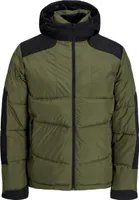 Jack & Jones Jacke Otis Puffer Übergangsjacke mit Kapuze und Kordelzug