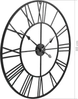 vidaXL Zegar ścienny vintage z mechanizmem kwarcowym, metalowy 80 cm XXL