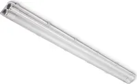 Feuchtraumleuchte 120cm Feuchtraumlampe kompatibel mit 2xT8 Werkstattlampe IP65 Wasserfest Wannenleuchte Wasserdicht Kellerleuchte für Büros Keller Werkstätten Garage