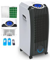 Zilan 3v1 Aircooler | Mobilná klimatizácia | Ventilátor klimatizácie s diaľkovým ovládaním | Čistička vzduchu | Chladič vzduchu | Zvlhčovač vzduchu | Klimatizácia vzduchu | Chladič vzduchu | 3 nastavenia rýchlosti | Časovač |