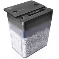 Duronic PS391 kompakter Aktenvernichter | Shredder | Micro Cut | Partikelschnitt | 5 L Auffangbehälter | 3 x gefaltetes A4 Blatt | GDPR: Datenschutz| Ideal für Kleinbüro, Freiberufler, Privatgebrauch