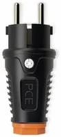 PCE Gummi-Schutzkontaktstecker Taurus2, schwarz/orange