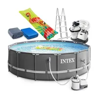 INTEX 26326GN - Ultra XTR FramePool-Set (488x122cm) + Luftmatratze