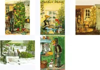 Postkarten-Set "Weihnachten mit Pettersson und Findus"