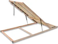 Madera Lattenrost für Bettkastenfunktion  7-Zonen, 28 Federleisten, Birkenschichtholz, Größe: 100 x 200 cm, Seite der Öffnung: Öffnung Vorn