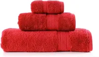 Ägyptisches Handtuch Rot 70 x 140 [cm] rot
