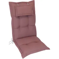 Herlag Gartenstuhlauflage für Hochlehner AVA mit Kopfpolster Rosé 123x50x9cm 1 Stück