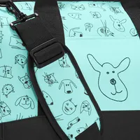 reisenthel allrounder M kids, Reisetasche, Sporttasche, Schultertasche, Doktortasche, Tasche, Polyestergewebe, Cats And Dogs Mint, IX4062, 18 L