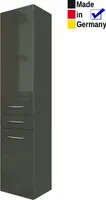 Hochschrank Fiona 6 Hochglanz grau 40x180x35 cm Seitenschrank