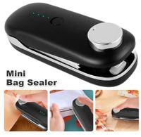 3-Gang Mini-Siegelmaschine Beutelverschließer, USB Bag Sealer Heißsiegelmaschine Sealer/Cutter Resealer Heißsiegelmaschine Mini Plastiktasche