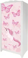 Einhorn Möbelsticker/Aufkleber für den Kinderschrank HENSVIK von IKEA - IM206 - (Möbel Nicht Inklusive)