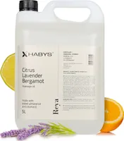 HABYS REYA | Citrus, Lavender, Bergamot Massageöl Öl | Duft von Zitrusfrüchten und Lavendel | für Massage | Mit Mandelöl und Vitamin E | 5L
