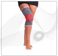 Knie-Gelenk-Kompressions-Bandage von Medical Source  mit integrierter Pelotte MSKB314-L